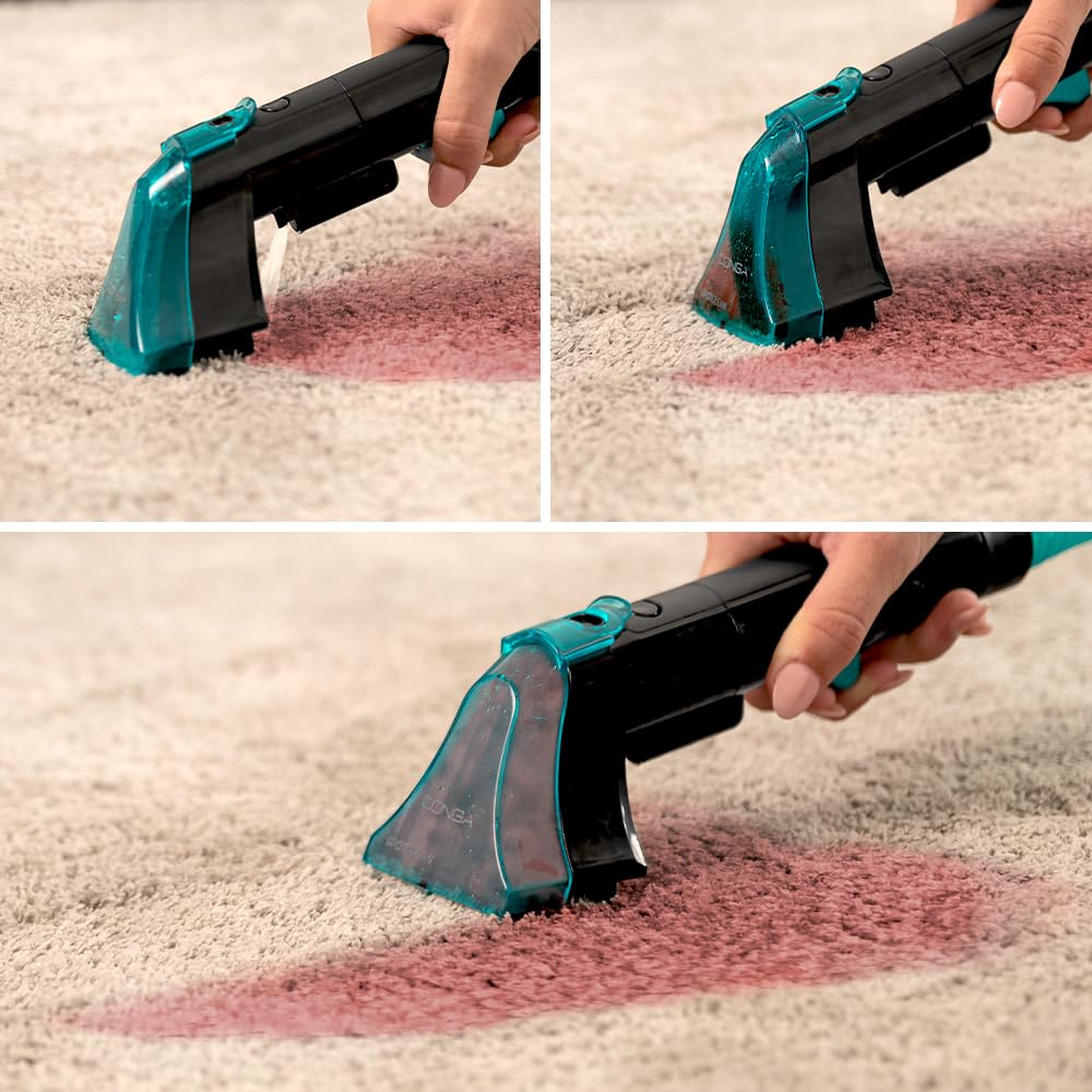 Cecotec Teppichreiniger und Staubsauger mit Kabel Conga 2000 Carpet&Spot Clean Compact. 330 W Leistung, kompaktes Design, 2 Tanks mit 800 ml und 500 ml, Sprühdüs