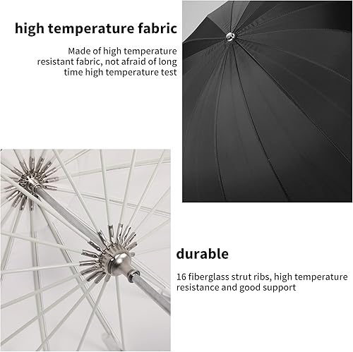 Miniatura 2 de Godox UB-105W 41.3 pulgadas41.3 in Paraguas Parabólico Reflectante Profundo Blanco Interior Estudio Paraguas Suave Paraguas con Difusor Withe