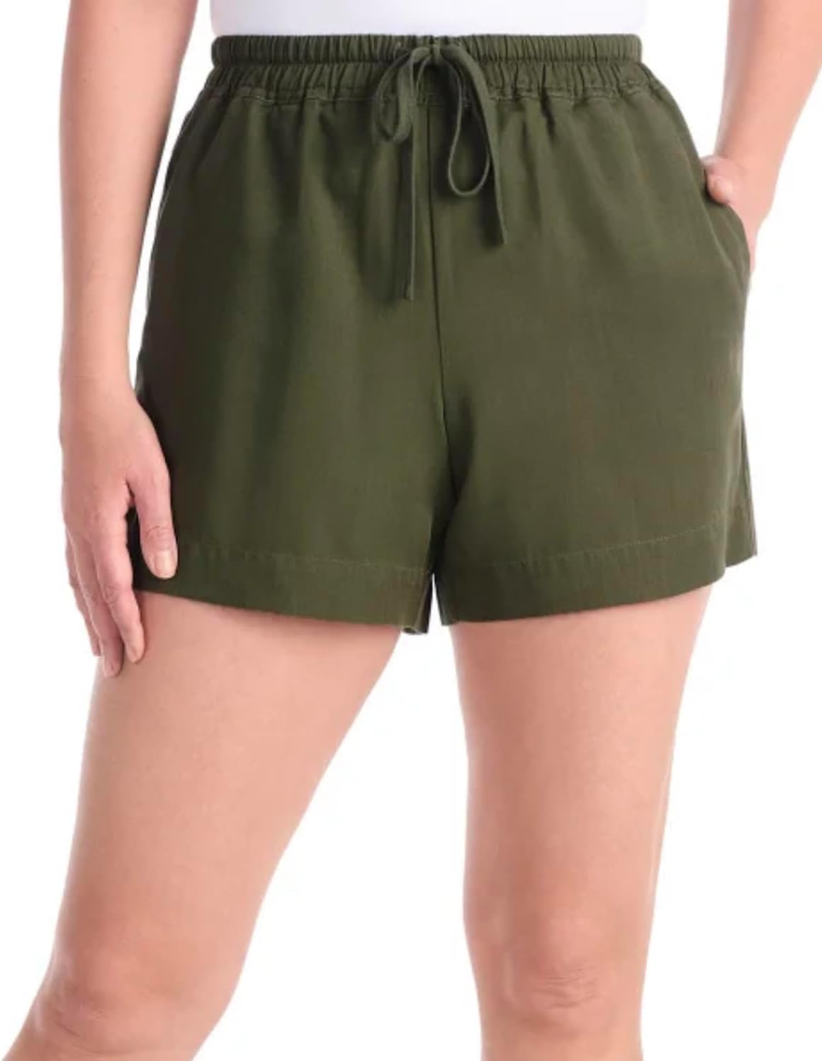 Hilary Radley Women's Pull-On Tencel Short with Pockets