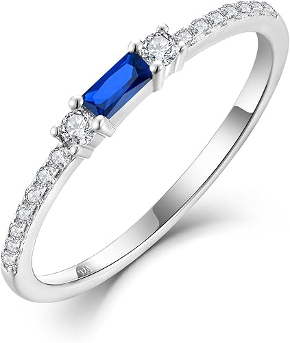 Veshon Anillos de compromiso de plata de ley 925 para mujer, corte radiante, media eternidad, circonita cúbica, anillo de boda, anillos de promesa