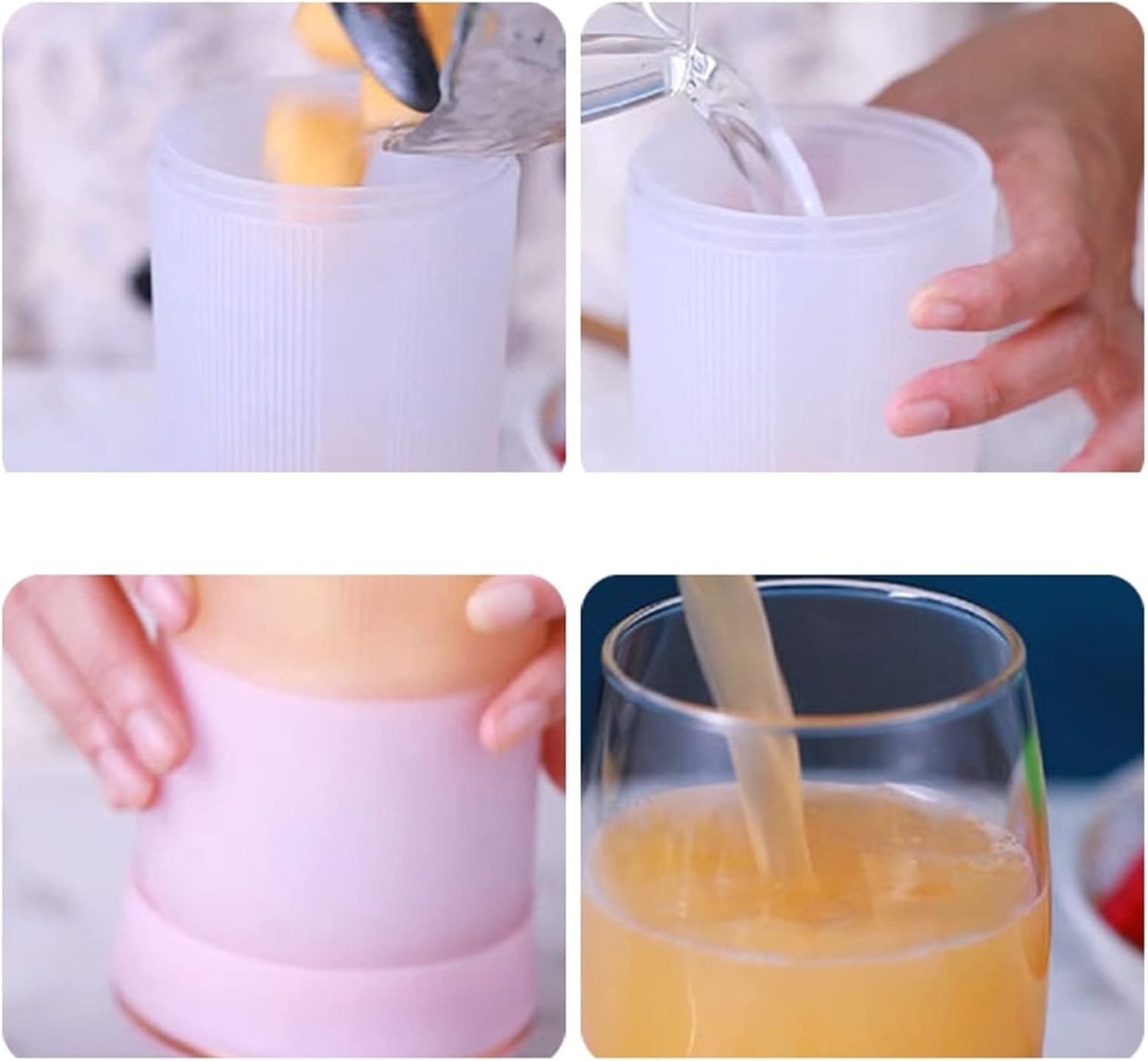 YAARN Mini Blender Portable Electric Juicerr Mini Portable Juicer Electric Mixer Fruit for Machine Food Processor Maker Juice Extractor