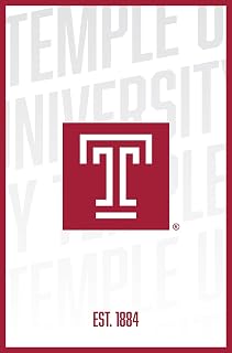 Temple University Vintage College Poster Officially Licensed Collegiate Product 16 x 24-Inches