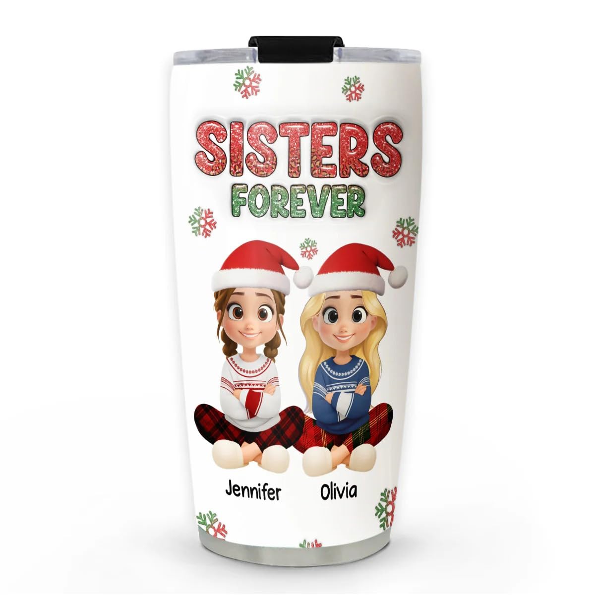 Customized Bestie Forever 20z Tumbler Best Friend Custom Name Keepsake Tumbler Cup Gift for Women Soul Sisters Friendship