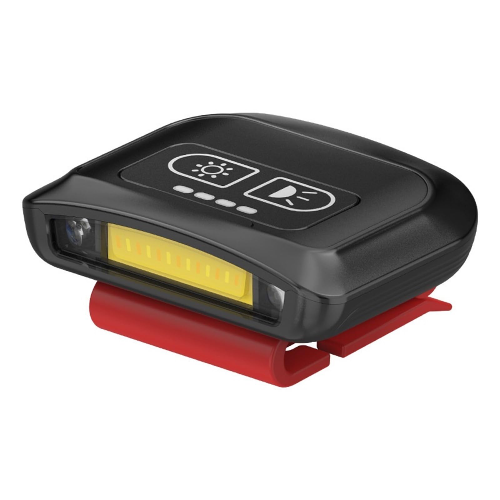 DELURA Luces de Seguridad Linterna Frontal LED COB Sombrero Clip Luz Sensor De Movimiento Linterna De Pesca USB Recargable Reflector Impermeable Linterna para Patio, jardín