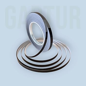 GAPTUR Single Sided Home Tile Sticker Mildewproof Gap sealing tape waterproof, gold tiles tape for floor tile wall dcor, self -Adhesive decorative tile sticker (Black Tap)