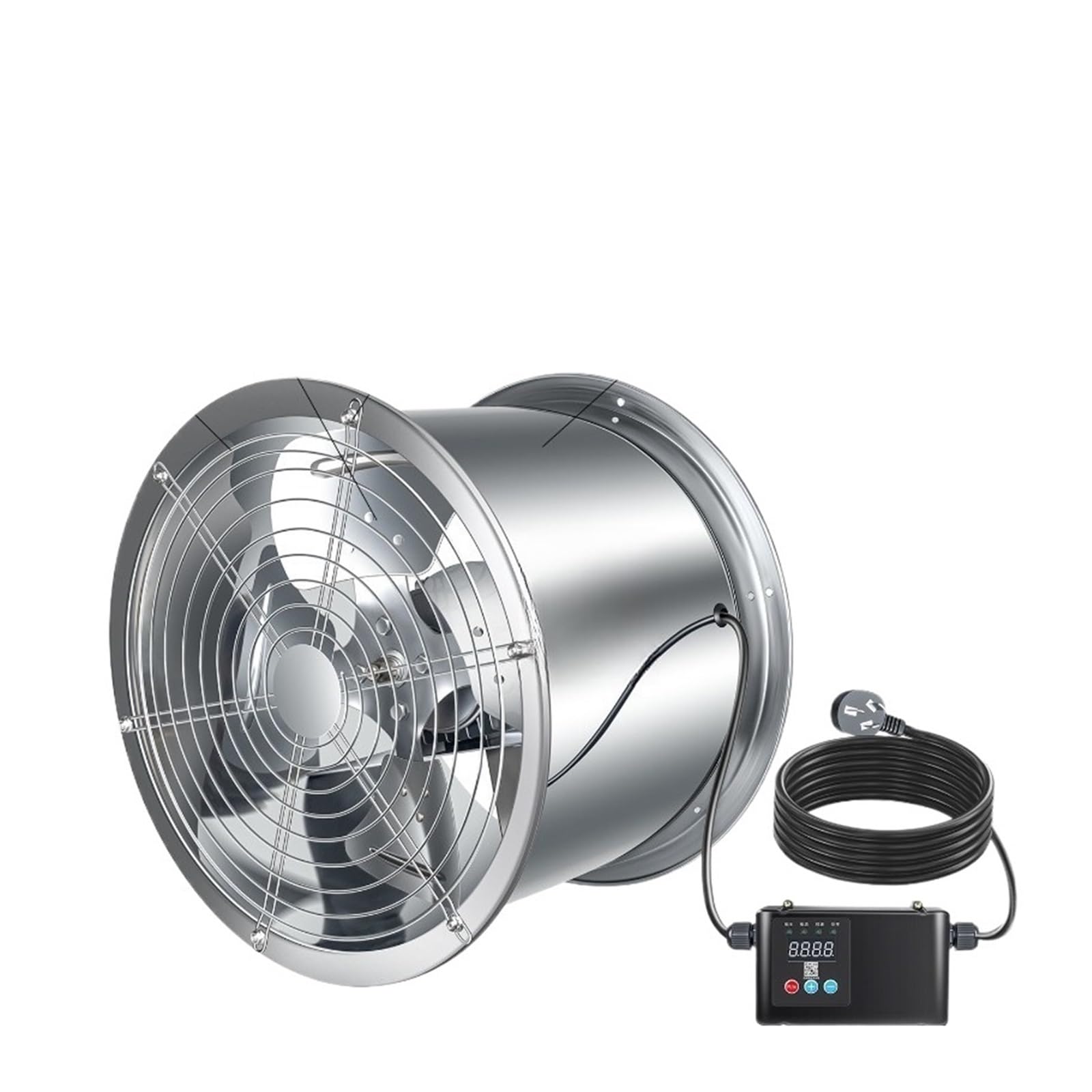 Ventilateur axial extracteur d'air industriel en inox 304 D2425-10 robuste