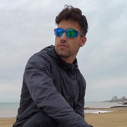 Miniatura 2 de Gafas de sol polarizadas deportivas para hombre que conducen gafas de sol de protección UV con marco metálico para hombres 8177