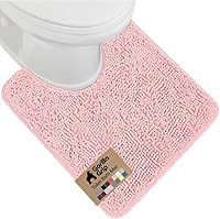 Vista 70 de GORILLA GRIP Alfombra de Baño 44x26, Chenilla Suave Absorbente, Tapetes de Microfibra de Secado Rápido, Respaldo de Goma Lavables Alfombras de Ducha