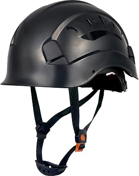 ANSI-Certified Industrial Safety Helmet RGS-6C with Adjustable Vents, 6-Point Suspension Hard Hats for Construction, Rescue, Outdoor Work