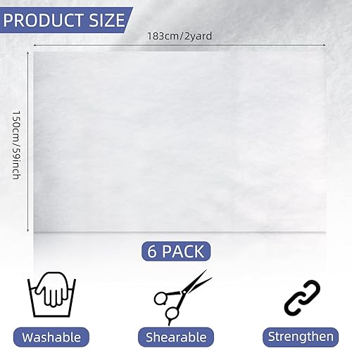 Vista 25 de Edredón de bateo de poliéster de 59 pulgadas para tapicería, tapicería, bateo para acolchar, manualidades y artes portátiles