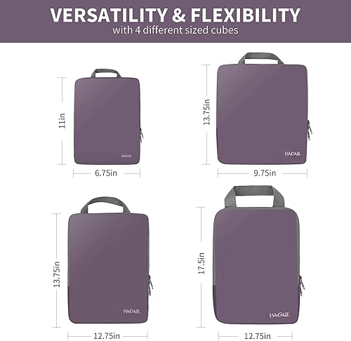 Miniatura 2 de BAGAIL - Organizadores de equipaje de compresión expandibles para accesorios de viaje, juegos de 4, 5 y 6