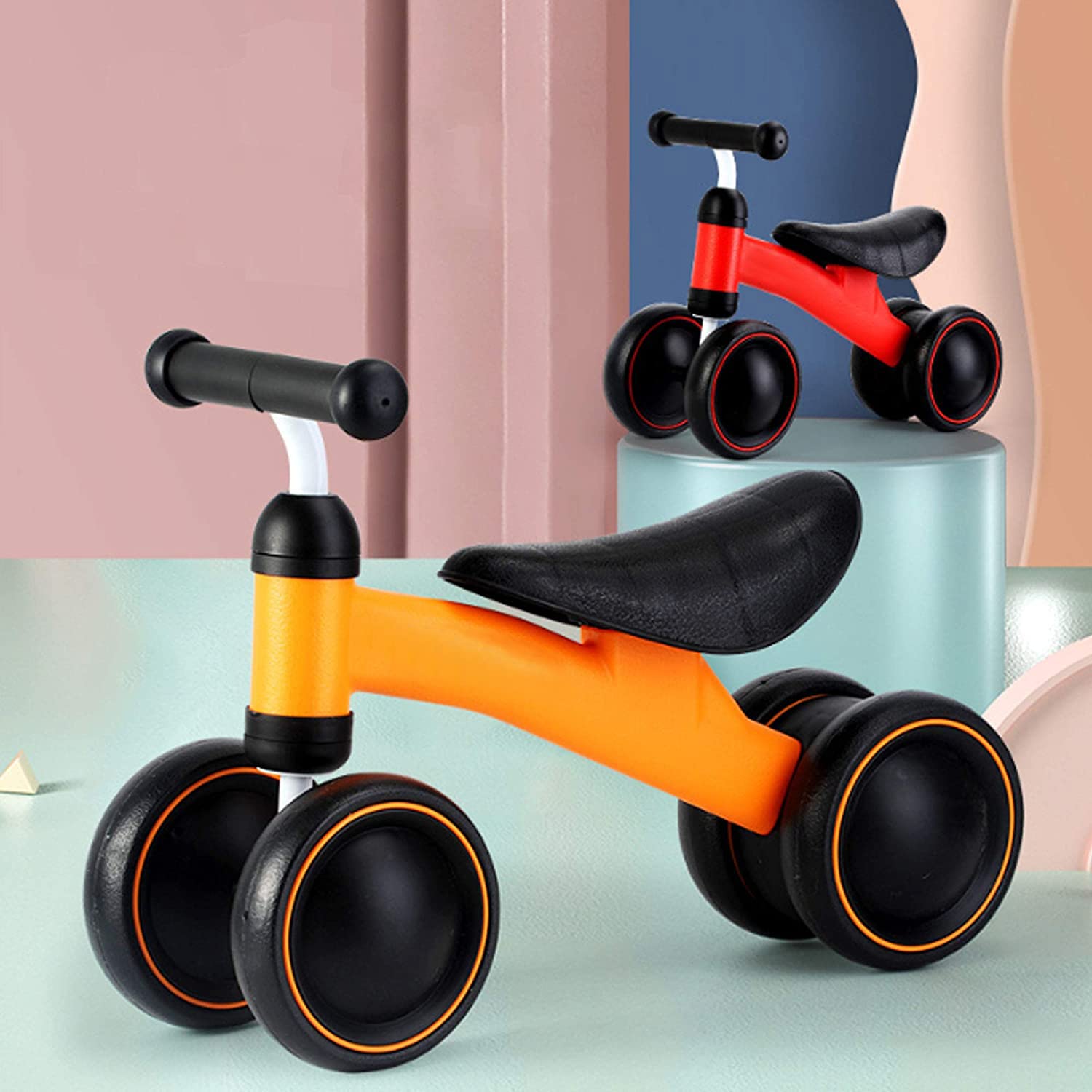 Amazon.co.jp: 三輪車 ペダルなし自転車 4輪 室内 ミニ 三輪車 軽量