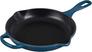 Le Creuset Signature cast iron frying and serving pan, round, Ø 23 cm, suitable for all types of cookers including induction, 2.9 kg, Deep Teal, 20182236420422