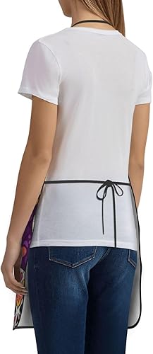 Miniatura 3 de Delantal de calavera de azúcar, delantales de cocina para hombres y mujeres, delantal de cocina, delantal de chef, delantales de jardín ajustables