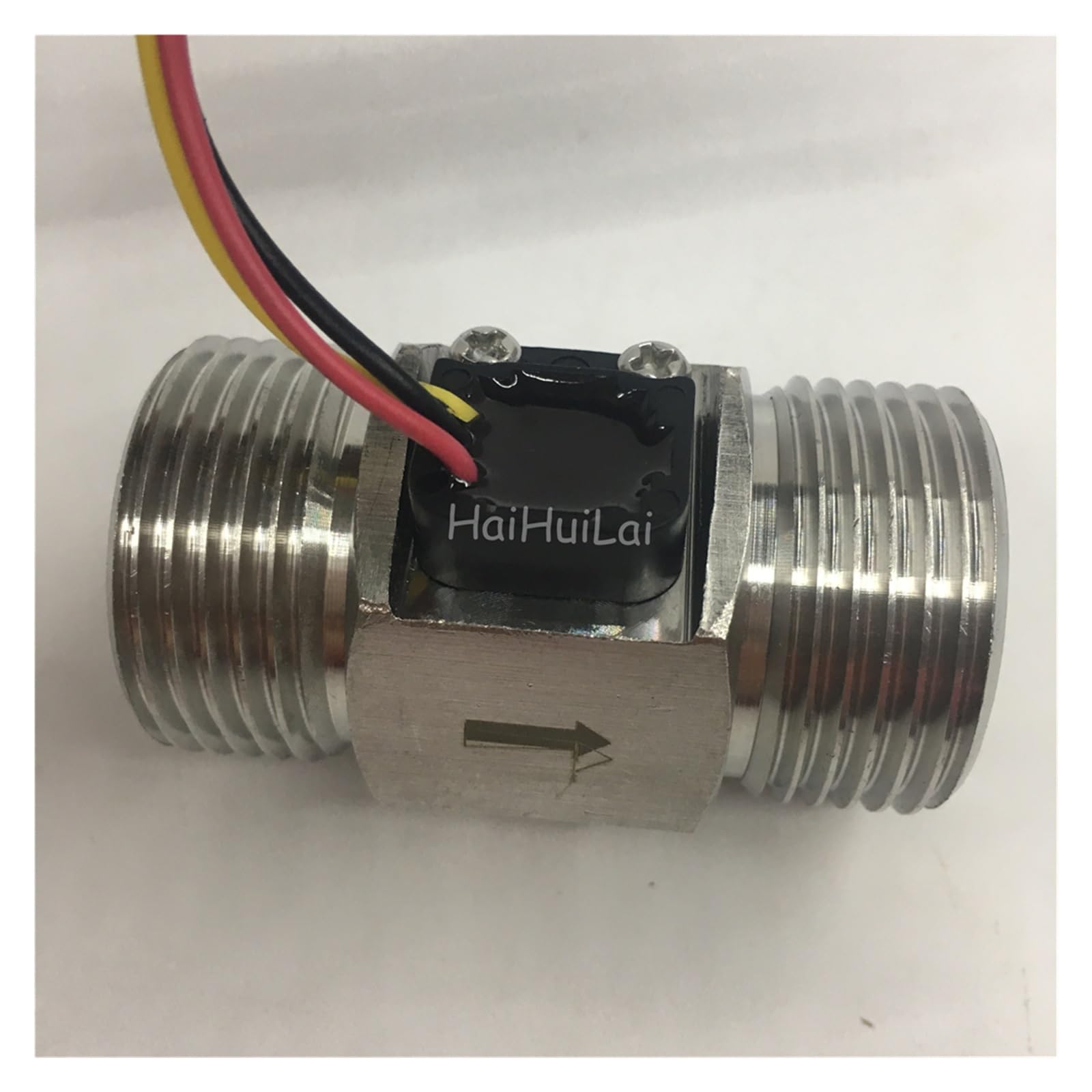 24V Acciaio inossidabile DN25 G1"12V Effetto Hall NPN Segnale Uscita impulsi, Misuratore sensore di flusso turbina liquido SUS 5 VDC(7V- 24V)