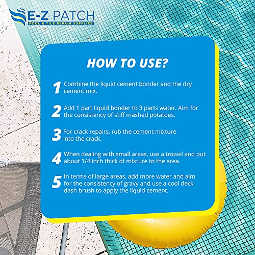 E-Z Patch 2 Pool Patch Repair Kit For Pool Decks And Patios, Diy Concrete Repair (Sand Buff, 3 Lbs.) #TOP4