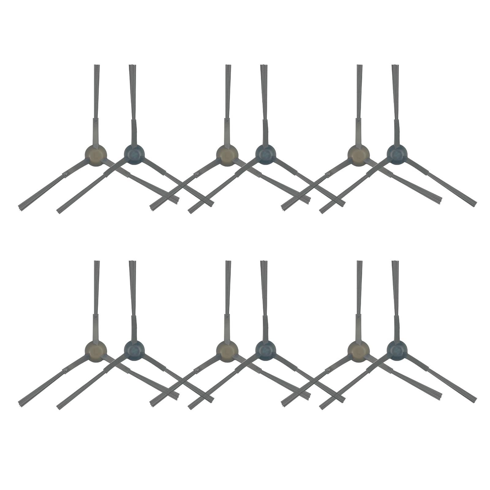 NUHFUFA 12 PCS Side Brushes Replacement Part Robot Vacuum Cleaner Accessories Compatible with Eureka E10S Sweeper