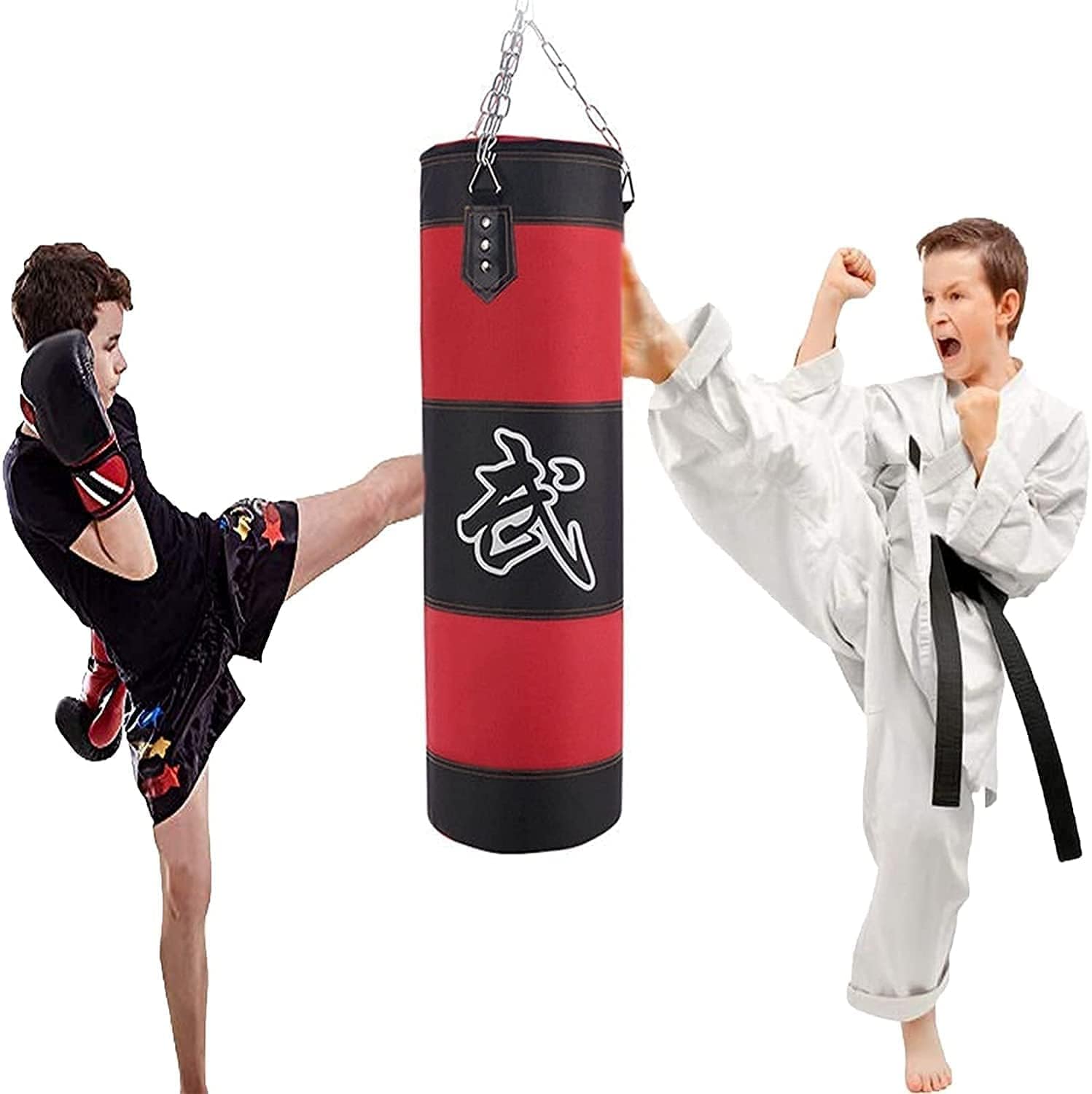 Punching Bag, Reflex Bag Boxing for Adults Kids, Punching Bag,Boxing Punching Bag,Small Punch Bag, Oxford Cloth PU Material Hanging Chain Iron Ceiling Hook with Gloves Training Desk Punch Bag Fitness