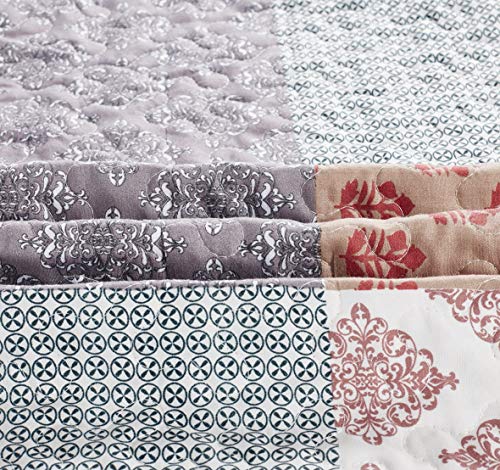 Slpr Urban Retreat 3-Piece Quilted Bedding Set - King Quilt With 2 Pillow Shams: Checkered Farmhouse Bedding, Lightweight Country Coverlet, Summer Lodge Bedspread, King Comforter Sets #TOP6