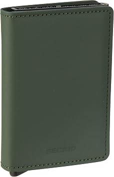 SECRID Mens Minimalist, Matte Green Black, One size