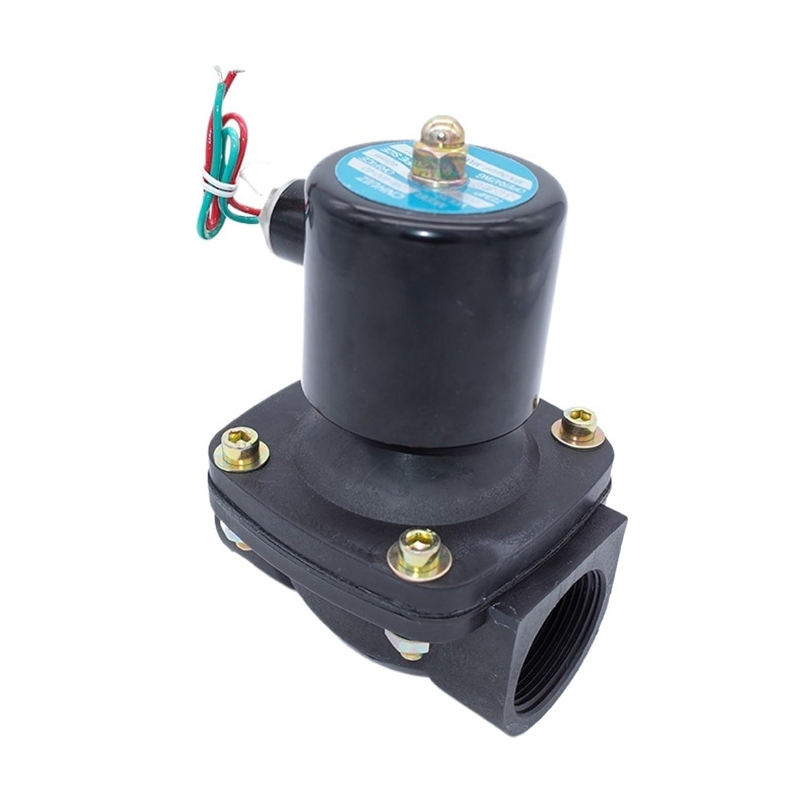 Électrovanne 2 voies 2" AC 220V normalement fermée en plastique pour grand débit