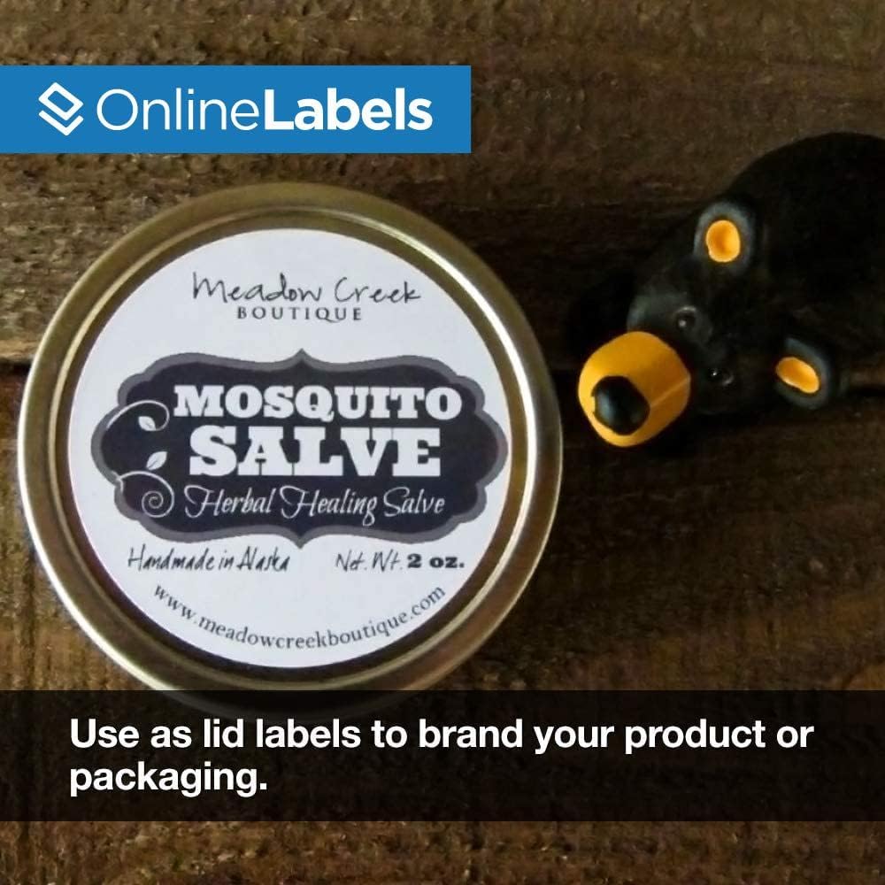 2 Inch White Gloss Round Labels - Pack of 10,000 Circle Stickers, 500 Sheets - Inkjet Printer - Online Labels