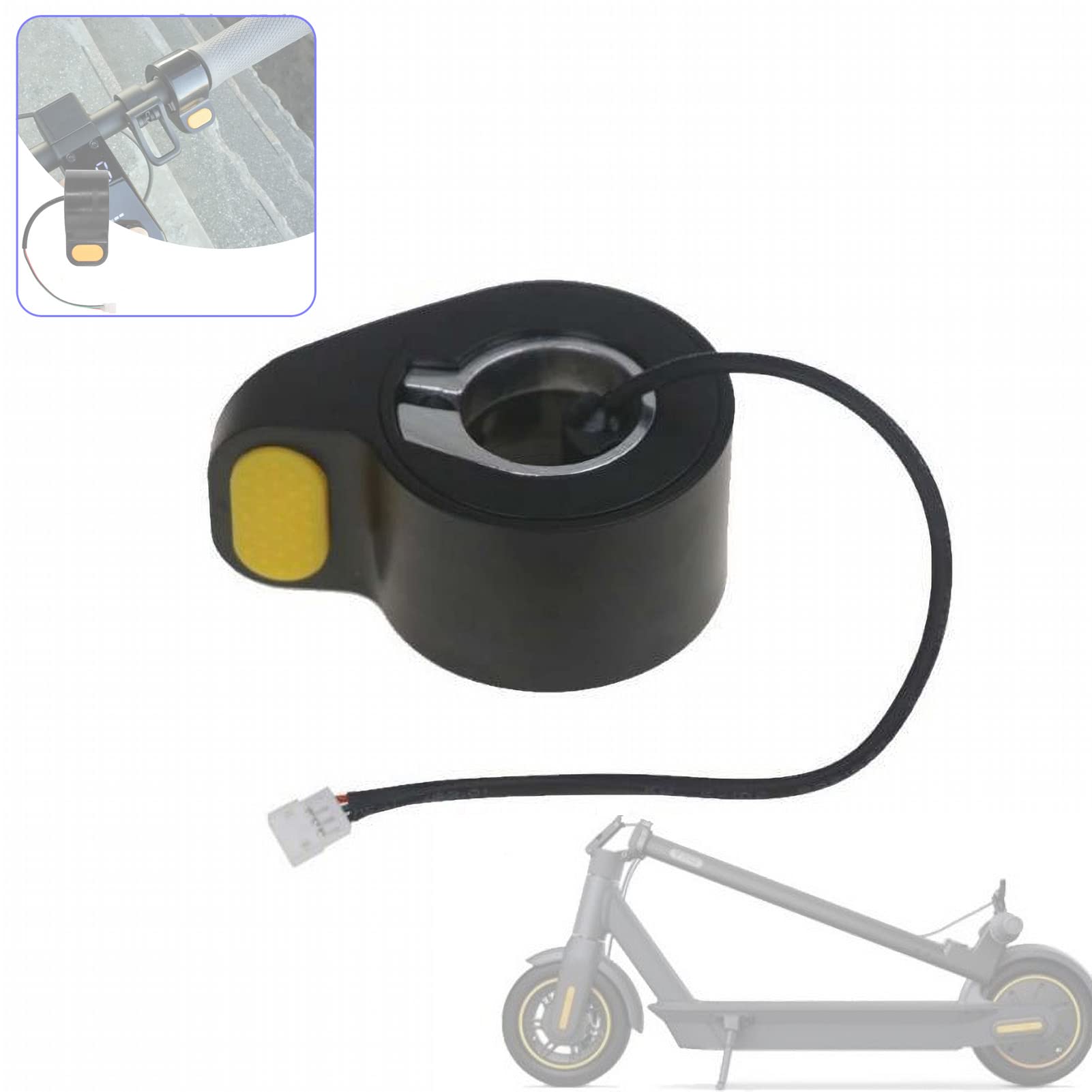 Lveofielygi Throttle Accelerator Compatible with Segway Ninebot Max G30 Electric Scooter Finger Thumb Speed Throttle Replacement Accessories