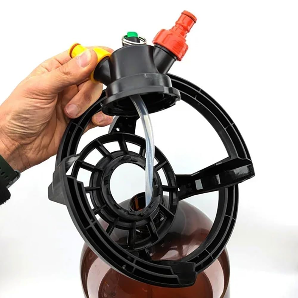 Fusto Oxebar In PET Ambrato Da 20 Litri – Fermentatore A Pressione, Fusto For La Produzione Di Birra Con Tubo Di Pescaggio Galleggiante, Valvola Di Non Ritorno, Tappo Di Carbonatazione – Uso Domestico