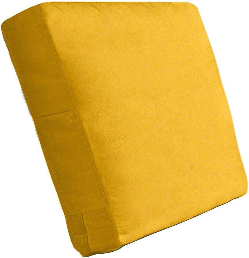 Cushion Source 25" x 19" x 4" Deep Seating Back Cushion, Indoor/Outdoor Chair Cushion, Fade and Water Resistant, Sunbrella Sunflower Yellow