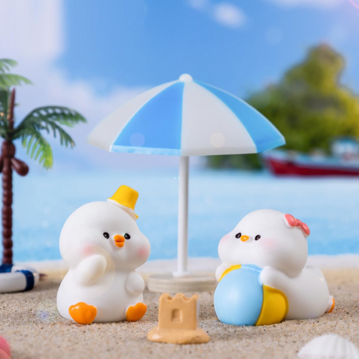 FOLANDO White Duck Figure Set - Image 3