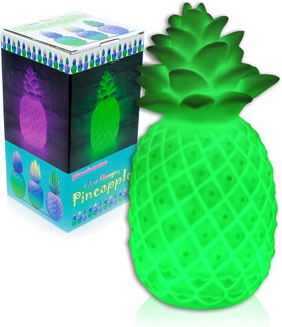 The Glowhouse Colour Changing Pineapple Mood Light Table Lamp Lighting Bedroom Decor