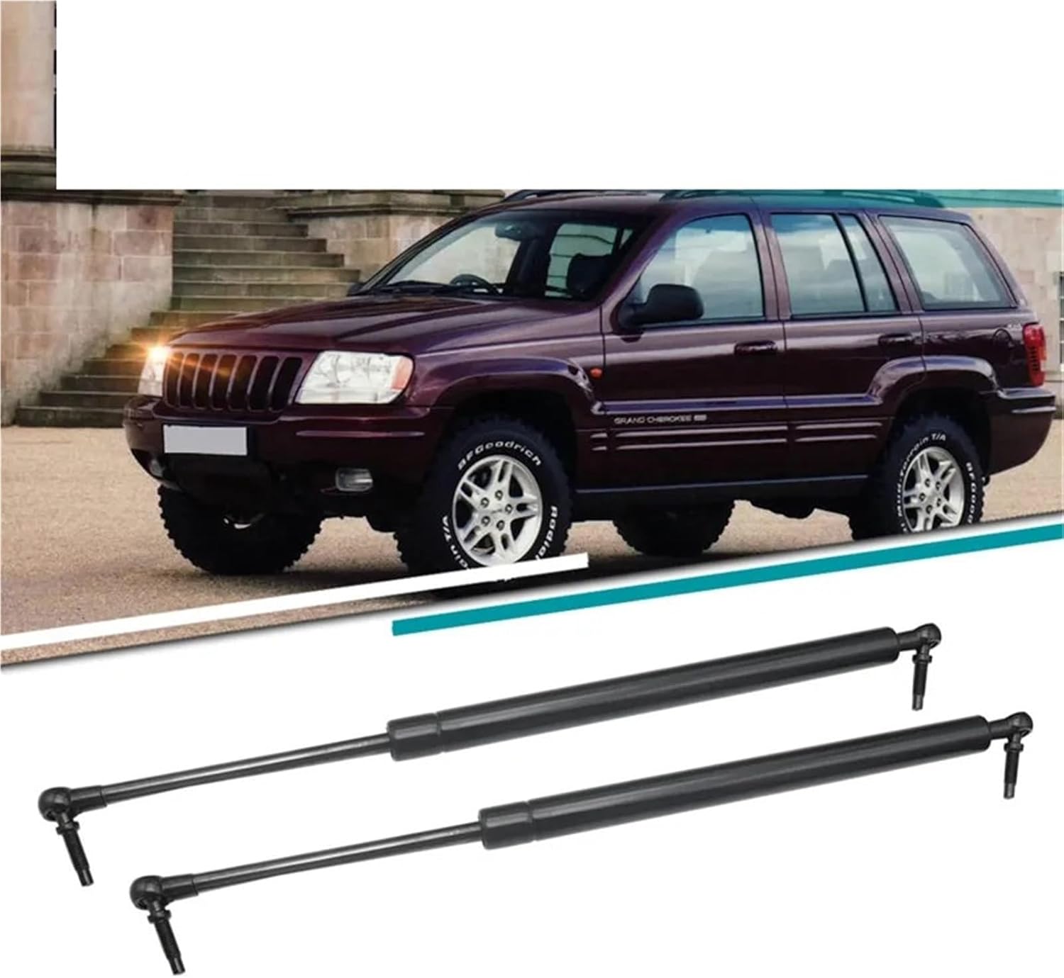Car Trunk Struts 2Pcs/Set Rear Trunk Lift Support Rod Car Gas Spring Struts Fit for Jeep Grand Cherokee 1999 2000 2001 2002 2003 2004 Accessories Steady