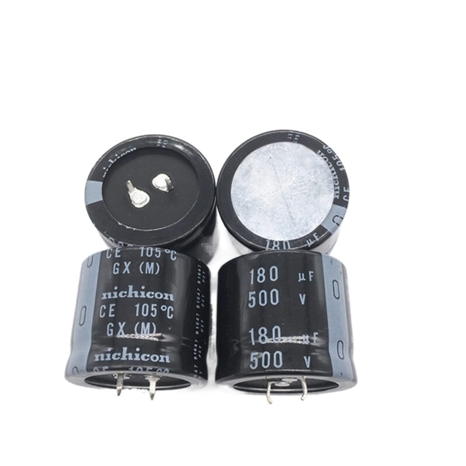 Condensateur 500V 180uF Nichicon GX pour réparer alimentation PSU défectueuse 35x30mm