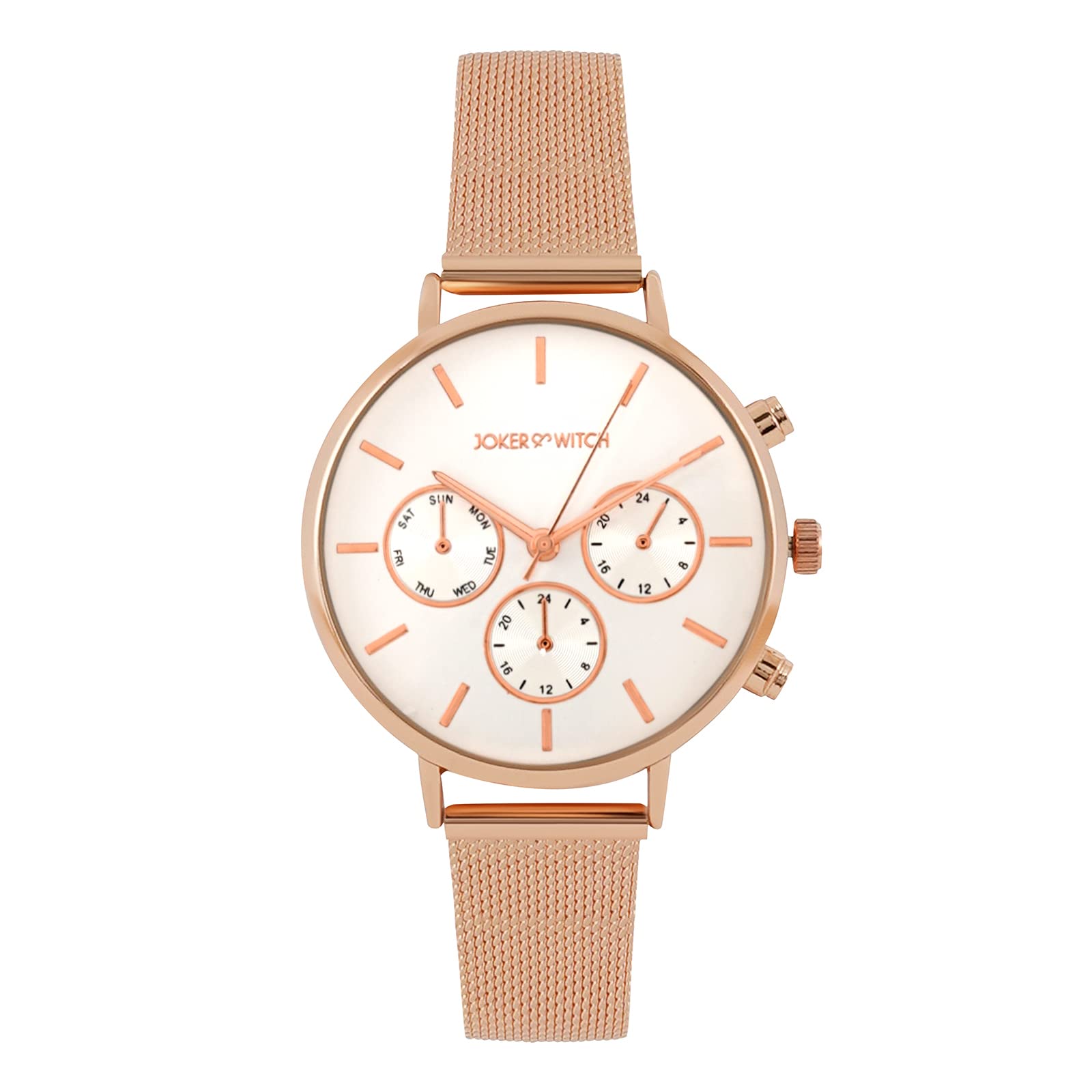 Joker & Witch Boston White Dial Grey Brown Faux Leather/PU Analogue Watch for Women (B0BBFHRMKS) Amazon Price History, Amazon Price Tracker