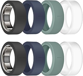 8 Pack Ring Cover Compatible with Oura Ring Gen 4/4 Ceramic/Gen 3