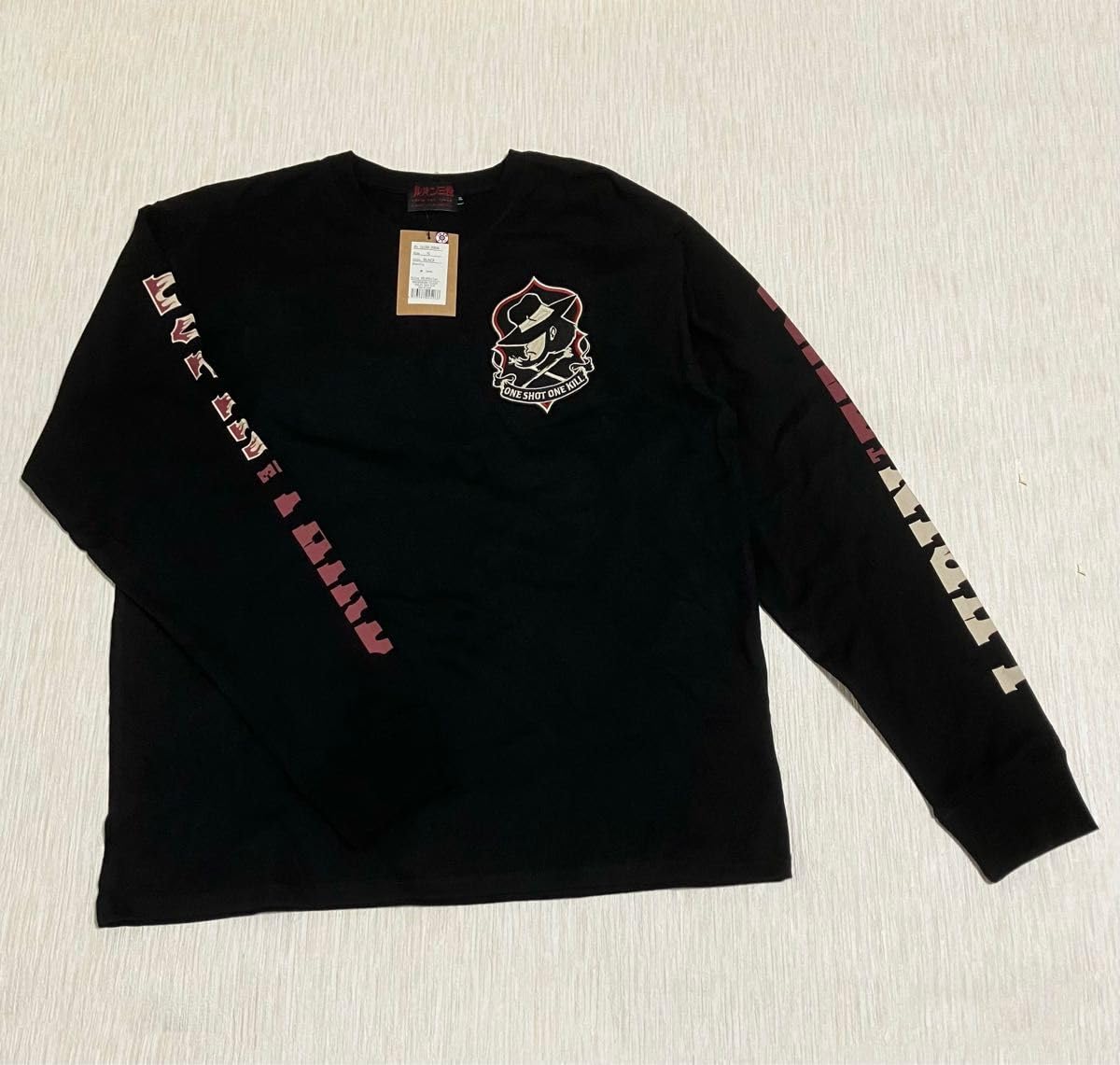 Amazon.co.jp: ルパン三世 ロングTシャツ 次元大介 XL 刺繍 袖プリ