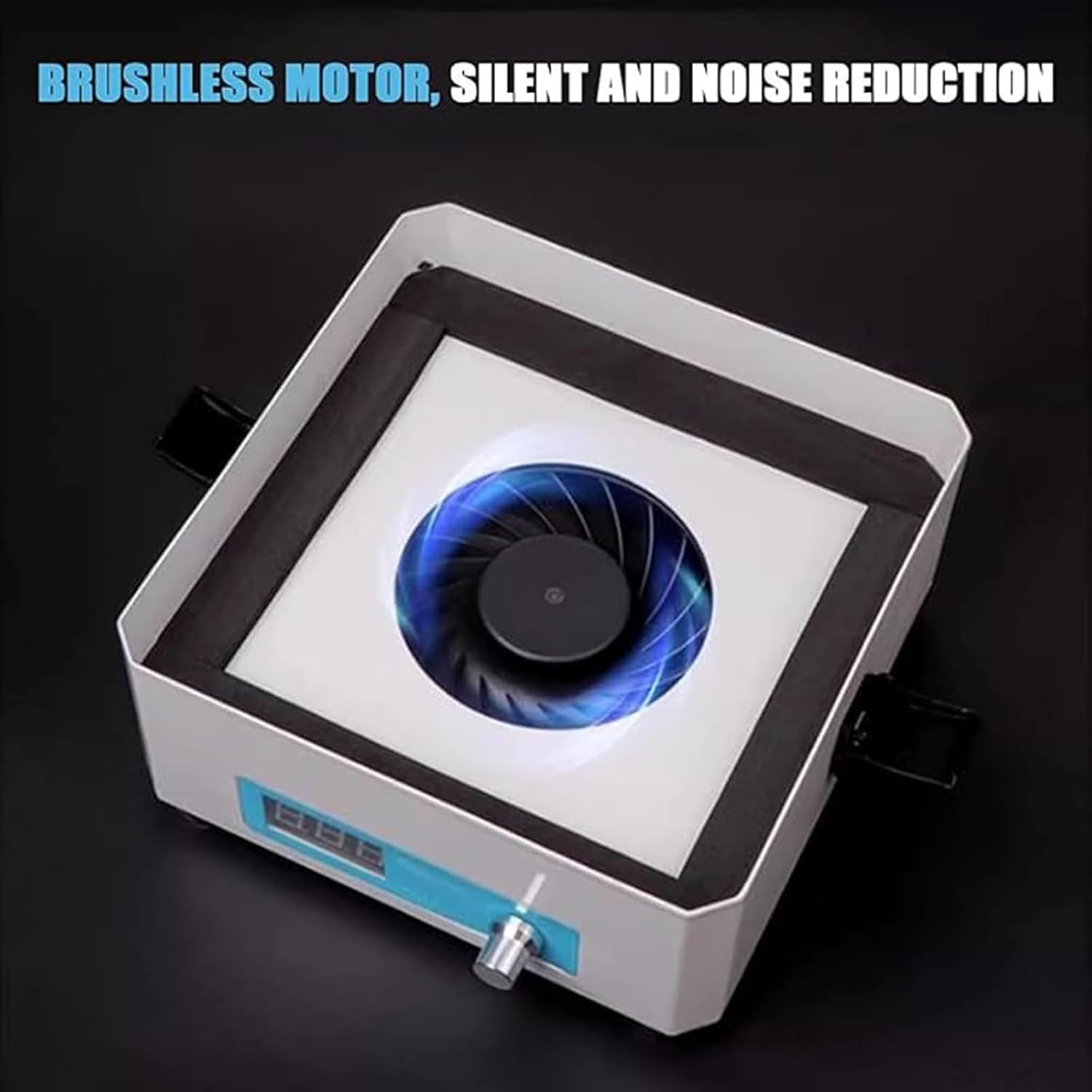 Solder Fume Extractor, Desktop Welding Smoke Sucker Remover, with LED Digital Display, Knob Adjustment, Bend The Deformable Hose at Will, for Soldering DIY Welding Work