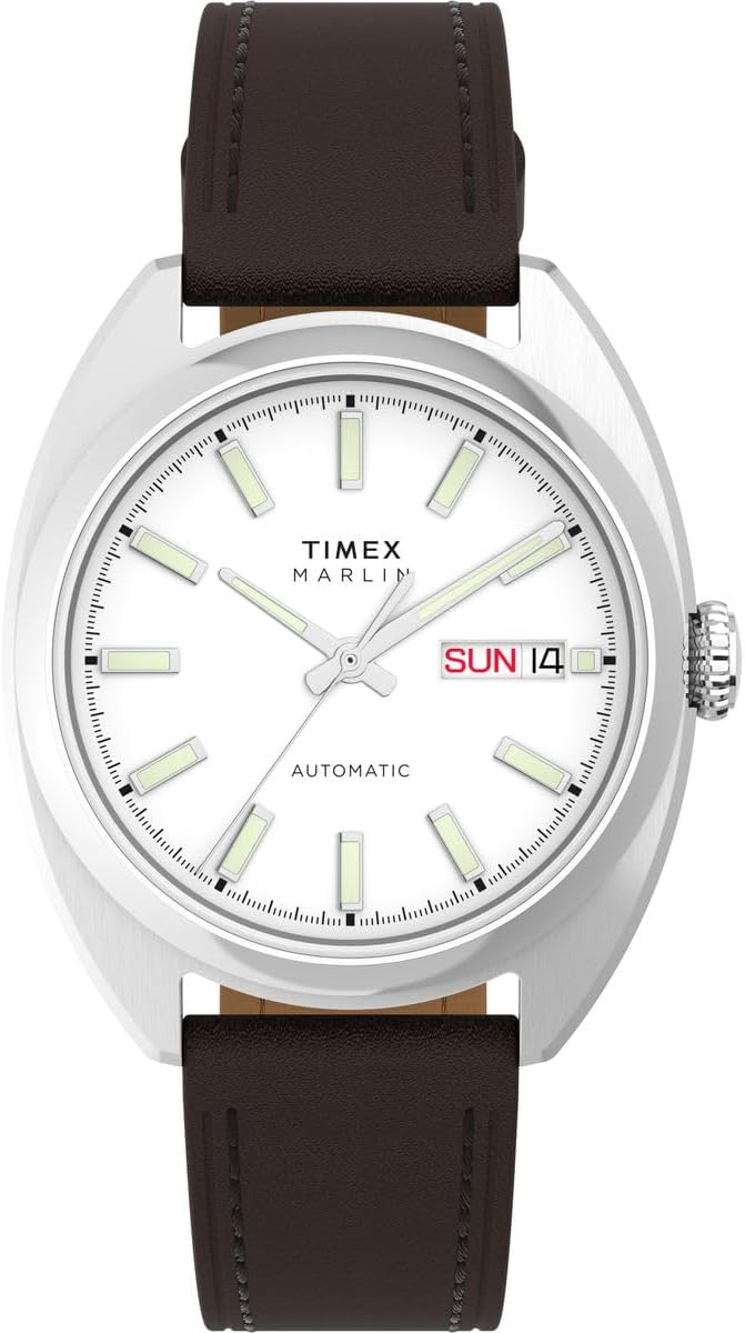 Reloj Analógico Automático para Hombre Marlin con Brazalete de Acero Inoxidable