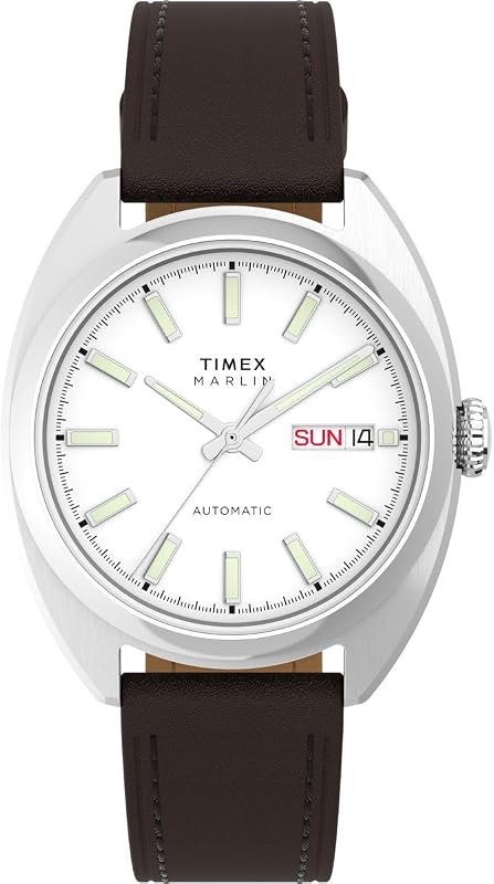 Reloj Analógico Automático para Hombre Marlin con Brazalete de Acero Inoxidable