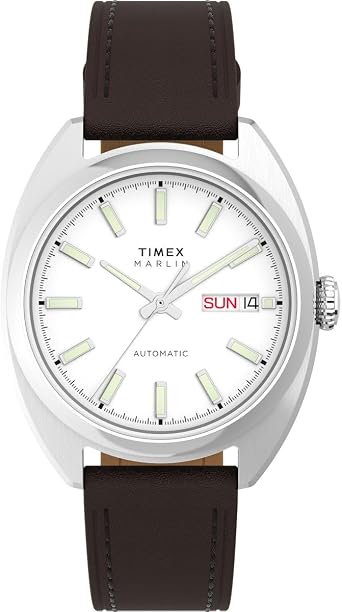 Timex Men's Analogue Automatic Watch Marlin with Stainless Steel Bracelet