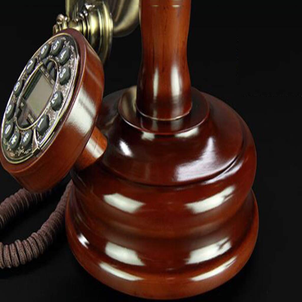 Telefon wiszący w stylu retro, dekoracja domu w stylu retro, lite drewno, antyczny, stacjonarny telefon przewodowy