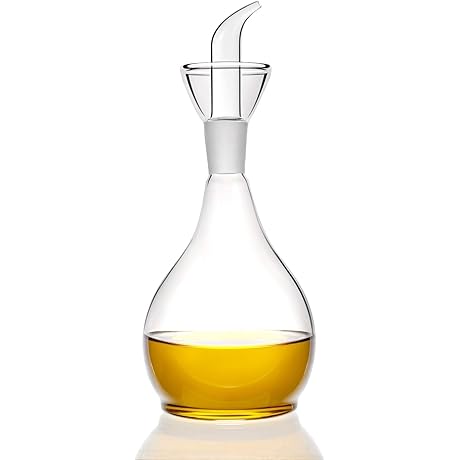 HAIZEEN Glass Bottle for Olive Oil, 13 ounces