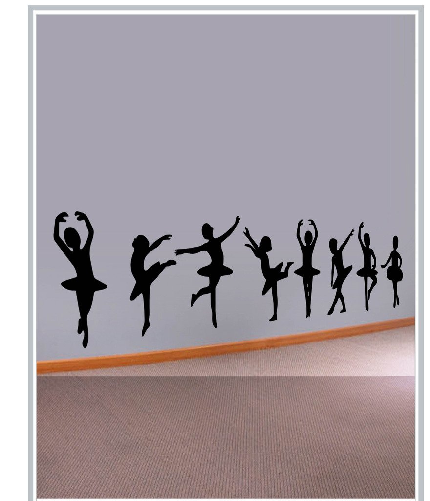 DECOR Kafe Decal Style Decal Style Dancing Girls Wall Sticker Wall Poster (PVC Vinyl, 101 X 22 CM) (B011R8UKL2) Amazon Price History, Amazon Price Tracker