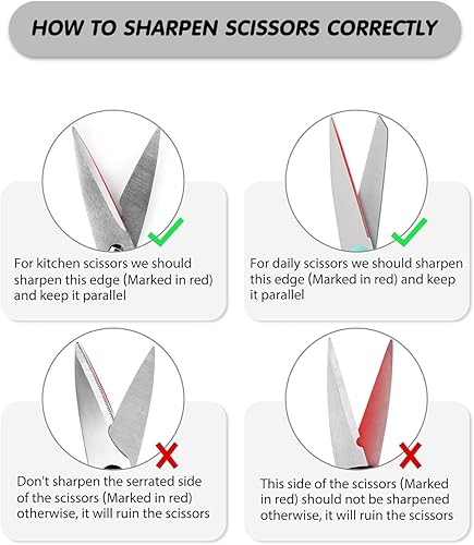 Miniatura 4 de Afilador de cuchillos de cocina 4 en 1, kit de afilado de cuchillos multifuncional, accesorios de cocina elegantes adecuados para cuchillos de