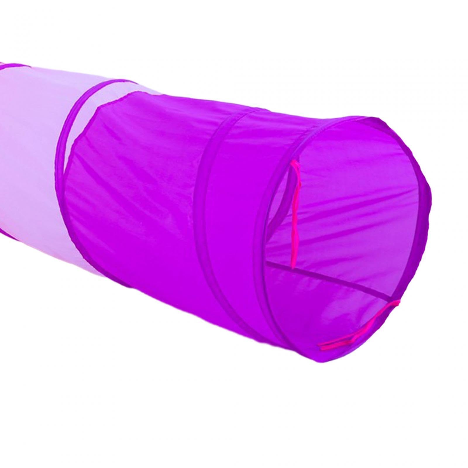 Almencla Krabbeltunnel Kinder Spielzelt Spielhaus Faltbares Tunnelspielzeug Tragbar Aus Stoff Zum Krabbeln Fördert Motorik für Jungen Mädchen Indoor Outdoor Ca, 1,8m