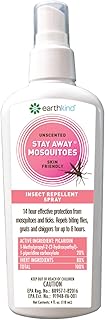 EarthKind Stay Away Mosquitoes Insect Repellent - Plant-Based, Unscented Mosquito Body Spray with Picaridin - Up to 14-Hour Protection - Safe for Children When Used As Directed - 4-Oz (1-Pack)