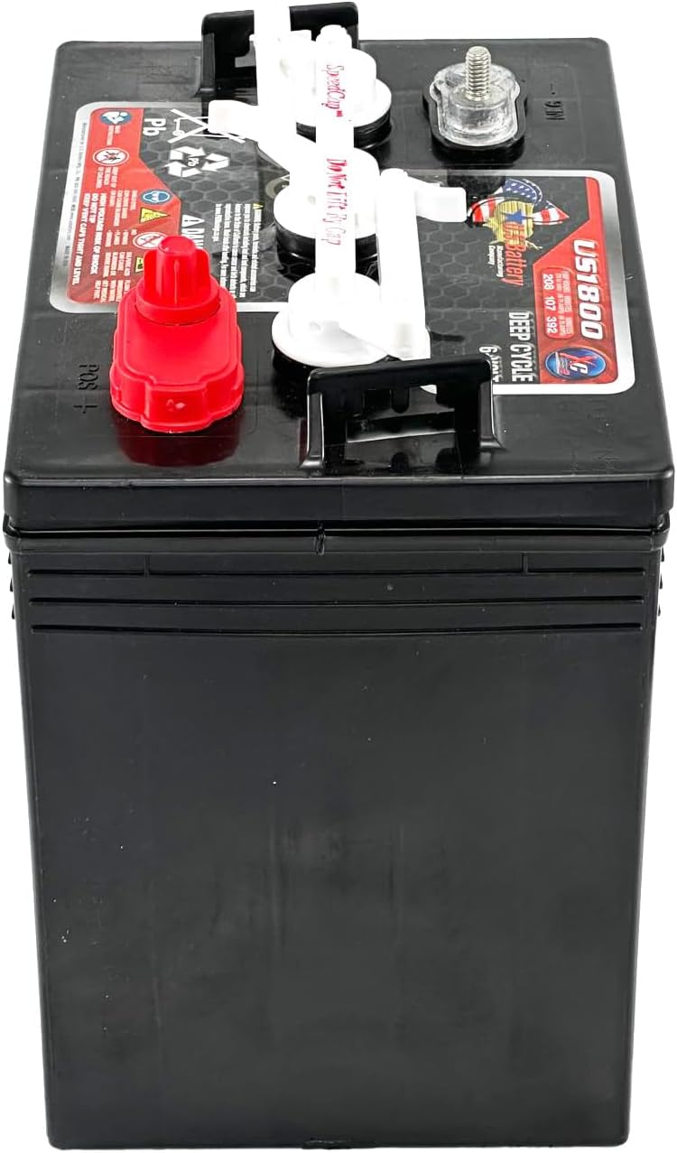 Set of 12 | US Battery US1800XC2 6 Volt 208Ah Deep Cycle Golf Cart, Solar, Marine, RV & Industrial Use Battery | BCI Group GC2 ~ Replaces T-605 T605 | T-105 T105