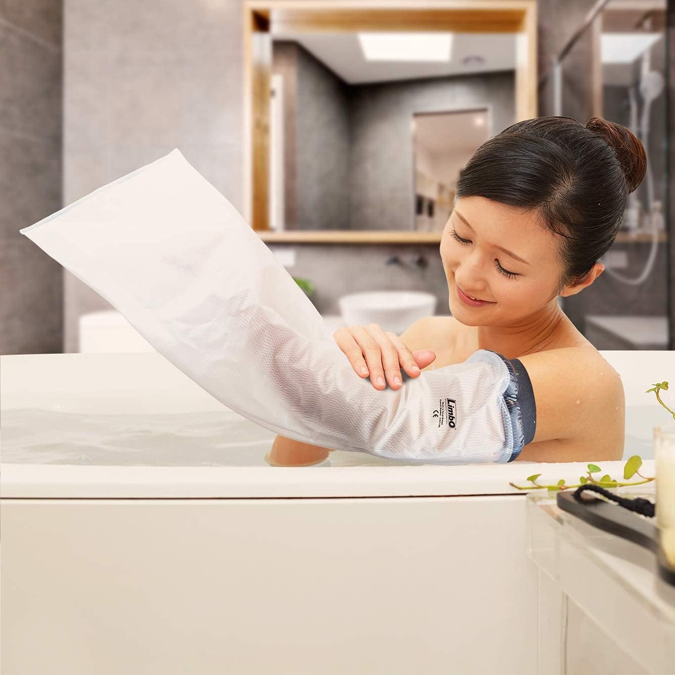 LimbO Waterproof Protectors Cast and Bandage Cover - Adult Full Arm (M60L: 25-29 cm Upper Arm Circ.)