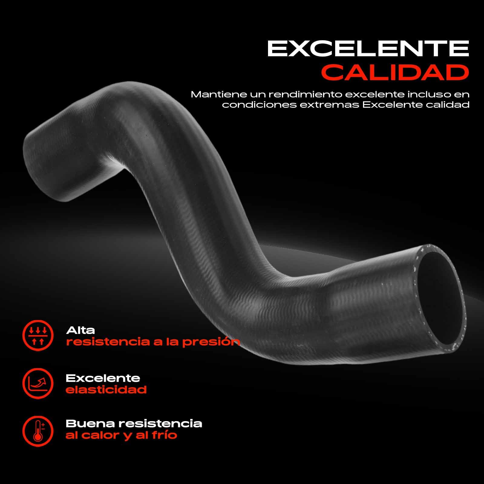 Frankberg Manguera de aire de carga de plástico negro | Compatible con: C5 III Ruptura TD, 407 Coupé 6C, 508 SO I 8E, C5 II RC, C5 III Ruptura RW, C5 II Ruptura RE, C5 III RD