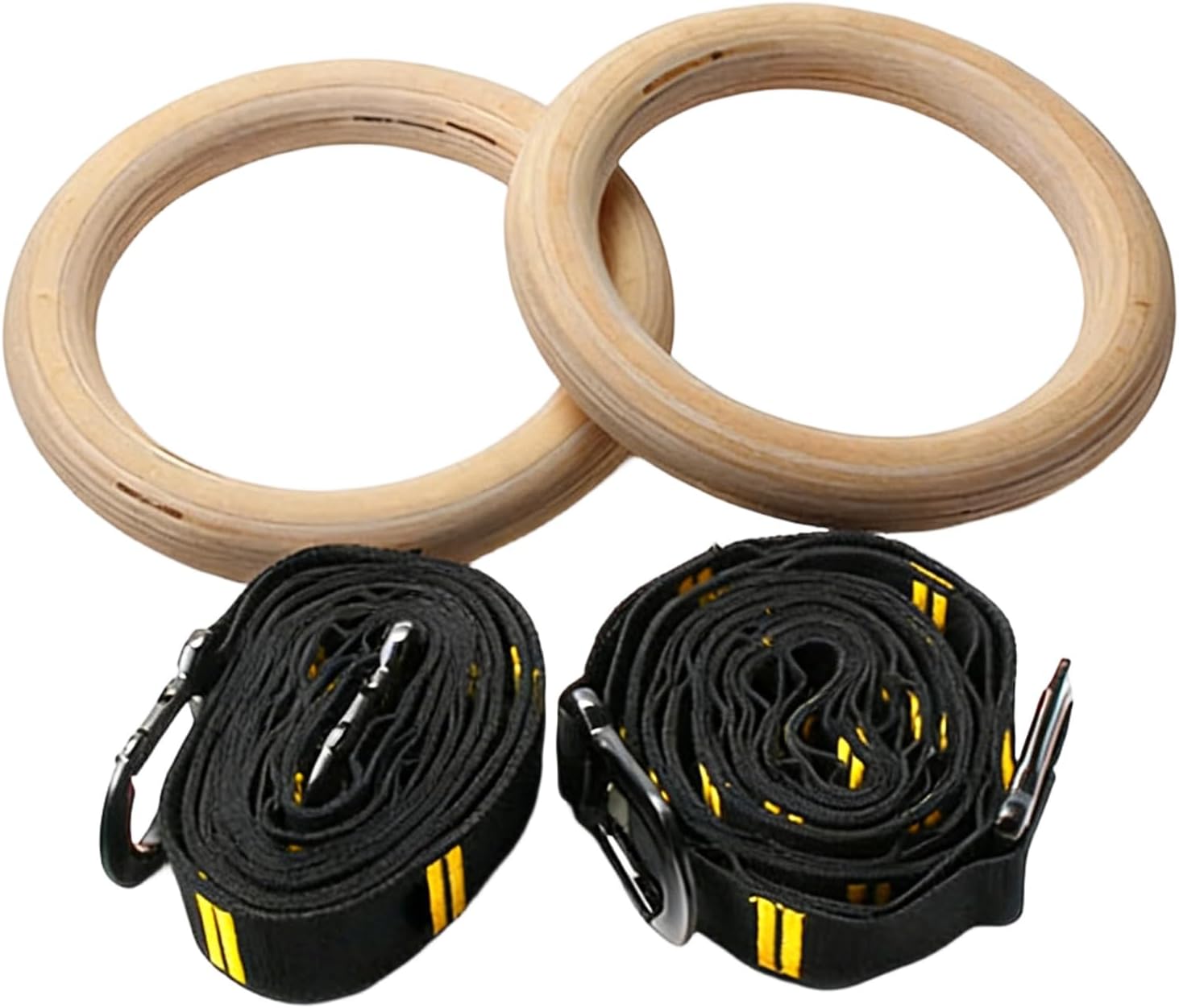 Strong Wood Gymnastics Gear for Complete Body Workout Improves Upper Body Strength Center Exercise Rings